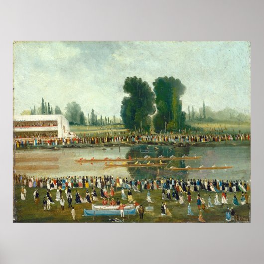 Rowing Scene - E. Levy Fine Art Poster (Voorkant)