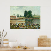 Rowing Scene - E. Levy Fine Art Poster (Keuken)