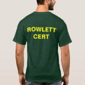 Rowlett CERT-Shirt T-shirt (Achterkant)