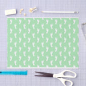 ROWS VAN PASTEL GREEN BABY FEET TISSUEPAPIER (Craft)