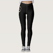 Roxana white gold Handwriting Hose Leggings (Voorkant)