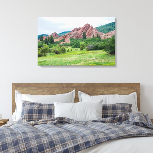 Roxborough Meadows Mountains and Spires Canvas Afdruk (Insitu (Slaapkamer))