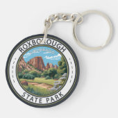 Roxborough State Park Colorado Badge Sleutelhanger (Achterkant)