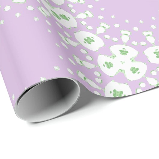 Roxy Jaguar Links in Lilac and Green Cadeaupapier (Rol Hoek)
