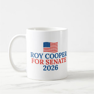 Roy Cooper voor Senaat 2026 Verkiezing Koffiemok