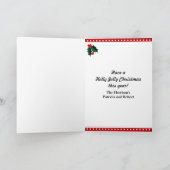 Roy le cochon de Noël ~ Carte de vacances (Intérieur)