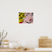 Roy LIchtenstein Crying Girl Poster (Keuken)