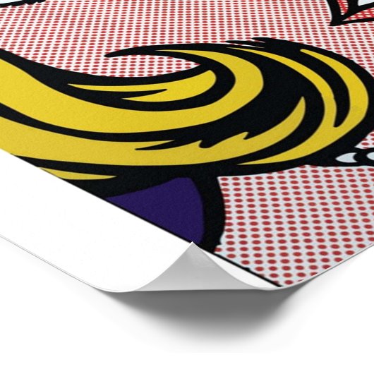 Roy Lichtenstein, gevectoriseerd en opnieuw bewerk Poster (Hoek)