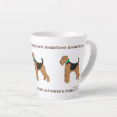 Roy Mocchi Bruno♥Latte Mug Airedale Terrier coffee (Angle droit)