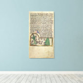 Roy Page of text met illustratie van Canvas Afdruk (Insitu (Houten vloer))