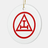 ROYAAL ARCH MASONS CIRCULAIR KERAMISCH ORNAMENT (Links)