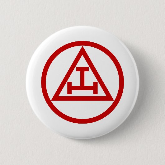 ROYAAL ARCH MASONS CIRCULAIR RONDE BUTTON 5,7 CM (Voorkant)
