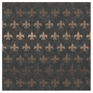 ROYAL1 ZWARTE MARBLE & BRONZE METAL (R) STOF