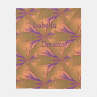 Royal Abstract Star gepersonaliseerde fleece deken