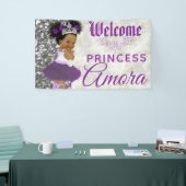 Royal African Princess Paars|Silver Glitter Fancy Spandoek (Beurs)