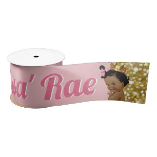 Royal African Princess Pink & Gold Glitter Lint