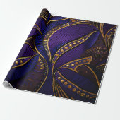 Royal Afro Wax Pattern Cadeaupapier (Uitgerold)