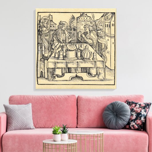 Royal Alchemist Laboratory Canvas Afdruk (Insitu (Woonkamer))