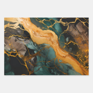 Royal Amethyst Swirl Inpakpapier Vel