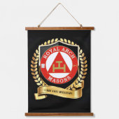 Royal Arch Mason Hanging Tapestry Hangend Wandkleed (Voorkant)