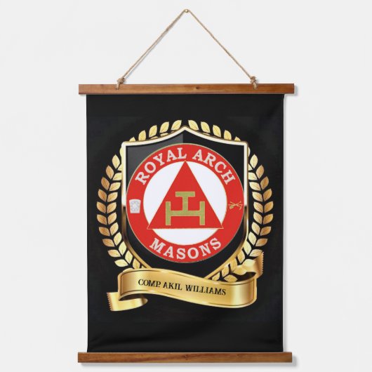 Royal Arch Mason Hanging Tapestry Hangend Wandkleed (Voorkant)