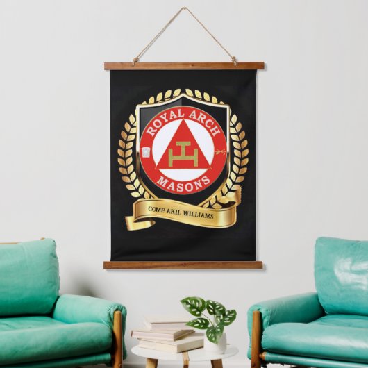 Royal Arch Mason Hanging Tapestry Hangend Wandkleed (Woonkamer)