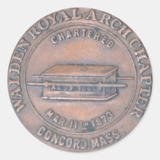 Royal Arch Masonic Penny Sticker (Voorkant)