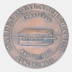 Royal Arch Masonic Penny Sticker