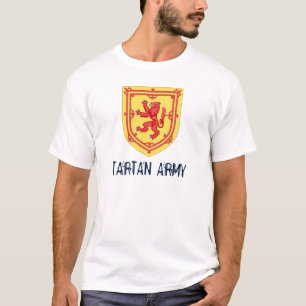 Royal Arms of Scotland Tartan Army T-Shirt