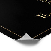 Royal Art Deco Great Gatsby Wedding Seating Chart Poster (Hoek)