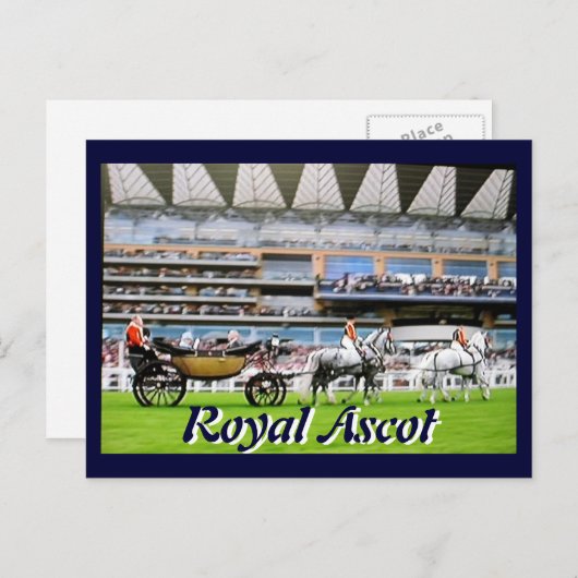 Royal Ascot Diamond Jubilee briefkaart (Voorkant / Achterkant)