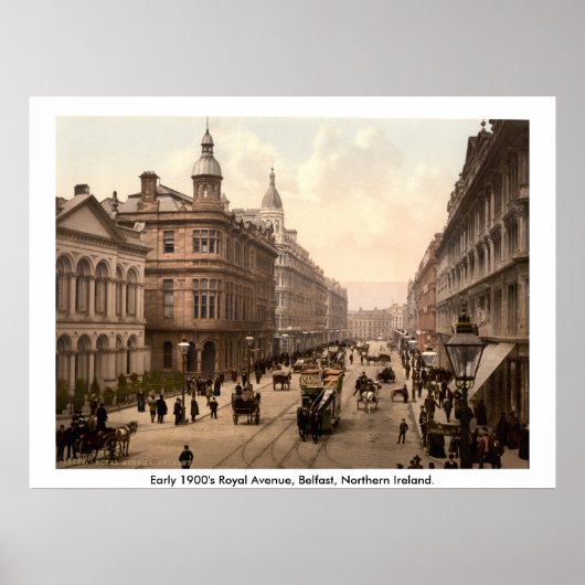  Royal Avenue Belfast, Noord-Ierland Poster (Voorkant)