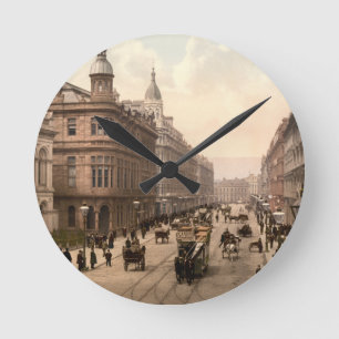 Royal Avenue, Belfast, Noord-Ierland Ronde Klok