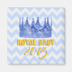 Royal Baby 2013 crown chevron magnet Magneet