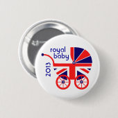 Royal Baby Carriage Button (Voorkant /achterkant)