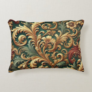 Royal Baroque Floral Pattern Accent Kussen