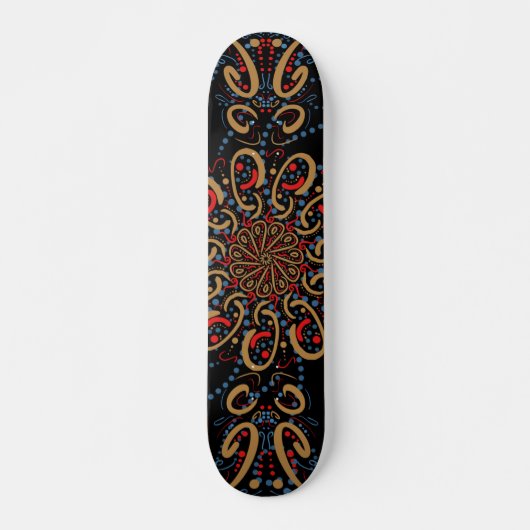 Royal Batik Floral Artistic Skateboard (Devant)