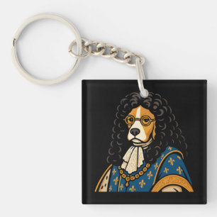 Royal Beagle Dog Zijne Majesteit Fluffness Sleutelhanger