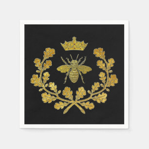 Royal Bee Crest & uw kleur Servet