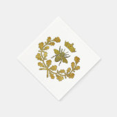 Royal Bee Crest & uw kleur Servet (Hoek)