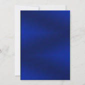 Royal Blauw en Goud Sla de datum op Save The Date (Achterkant)
