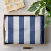 Royal Blauw en witte strepen Tissuepapier (Geschenk)