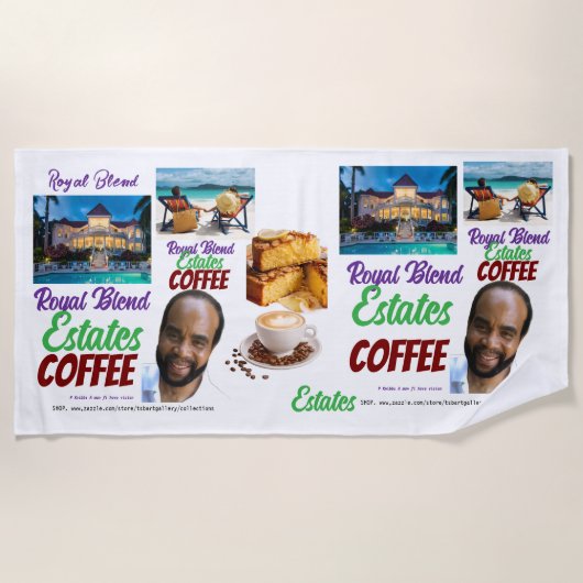 ROYAL BLEND Beach Towel Strandlaken (Voorkant)