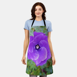 Royal Bloom: De Paarse Hibiscus Schort