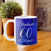Royal Blue 60 en pensionering Koffiemok