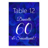 Royal Blue 60 en Sensational Birthday Party Kaart (Voorkant)