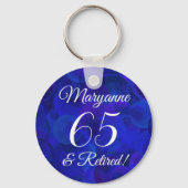Royal Blue 65 & Gepensioneerd Sleutelhanger (Voorkant)