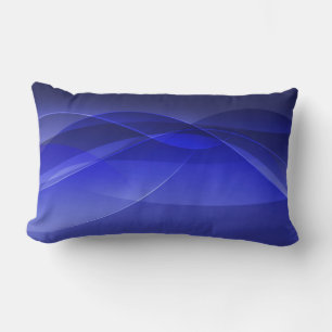 Royal Blue Abstract Modern Achtergrondontwerp Kussen
