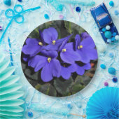 Royal Blue African Violet Papieren Bordje (Feest)
