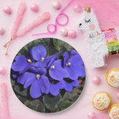 Royal Blue African Violet Papieren Bordje (Feest)